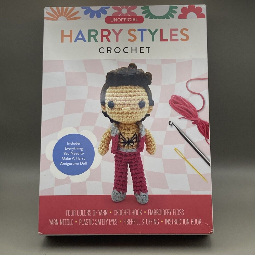 New Unofficial Harry Styles Doll Crochet Craft Complete Kit